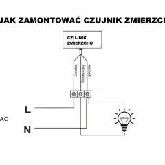 Schemat podłączenia czujnika zmierzchu. Dowiedz się, jak ustawić czujnik ruchu i zmierzchu, by oświetlenie działało automatycznie.