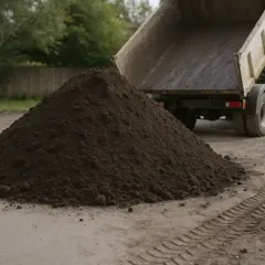 Ziemia z wywrotki tworzy kopiec. Zastanawiasz się, ile waży metr sześcienny ziemi?